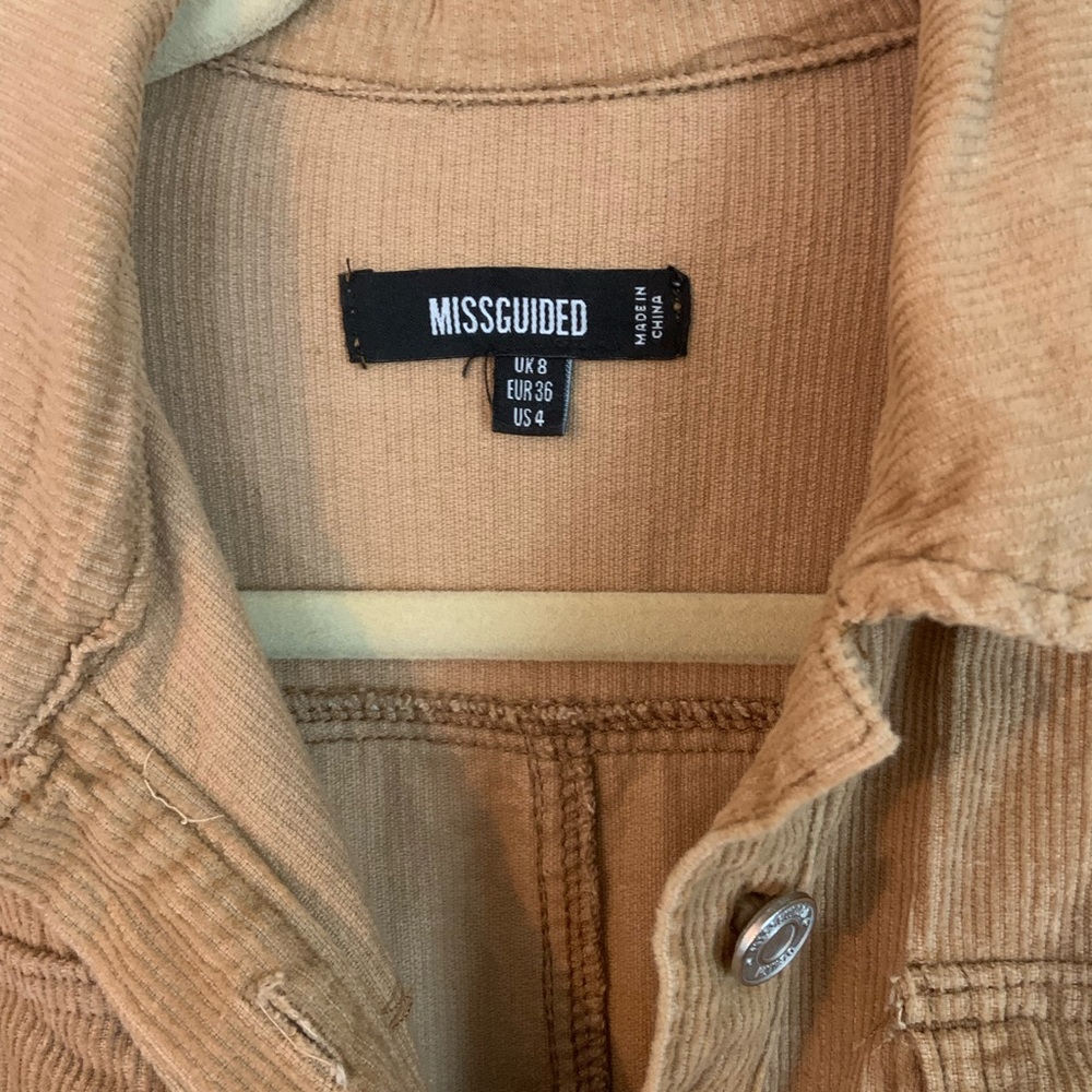 ASOS misguided corduroy camel jumpsuit - US size 4